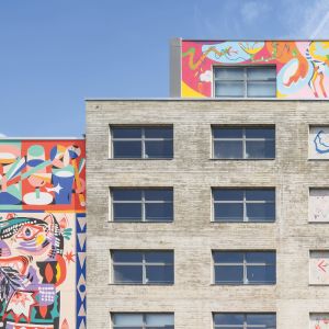 Monolithisches Bürogebäude aus Leichtbeton