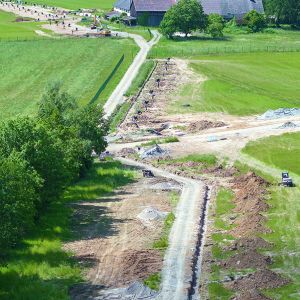 Spezieller Bettungssand für Solarpark in Baden-Württemberg