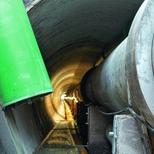 165 Meter Leitungstunnel hohlraumfrei verfüllt